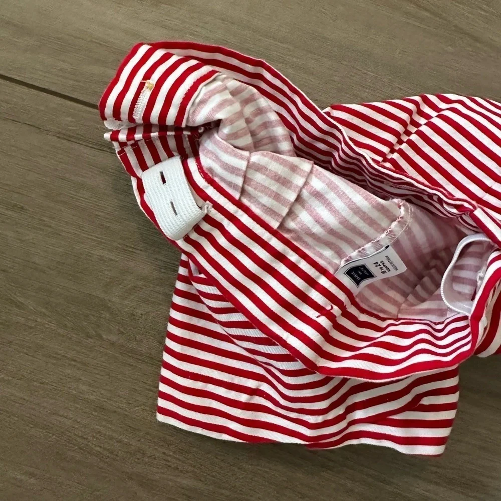 Girls Janie and Jack bundle nautical shorts and white and blue matching set - Picture 5 of 8